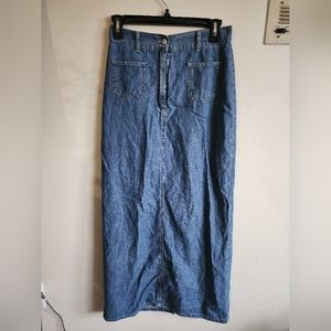 Long Jean Skirt